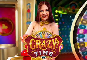 ภาพปกเกม Crazy Time จากค่าย Evolution