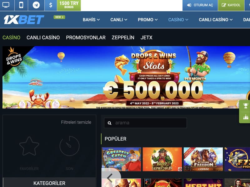 1xbet online casinoda nasıl depozito yatırılır ve para çekilir