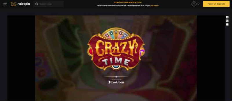 Jugar a Crazy Time en el casino en línea Fairspin