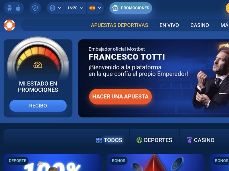 Registro en el sitio web oficial del casino en línea Mostbet