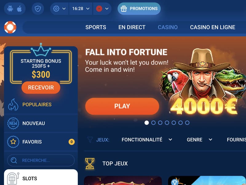 Dépôt de jeu et retrait des gains Crazy Time au casino Mostbet