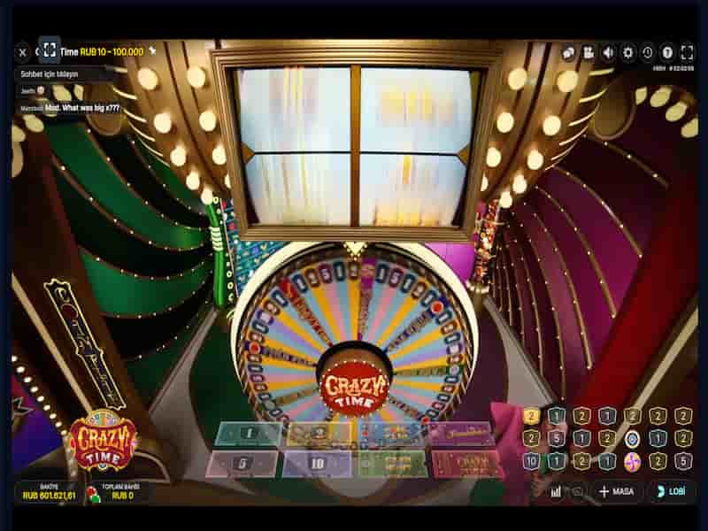 Online casino Pin Up'da Crazy Time oyna