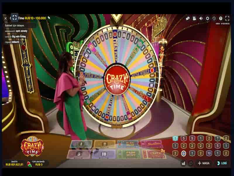 Online casino FairSpin'de Crazy Time oyna